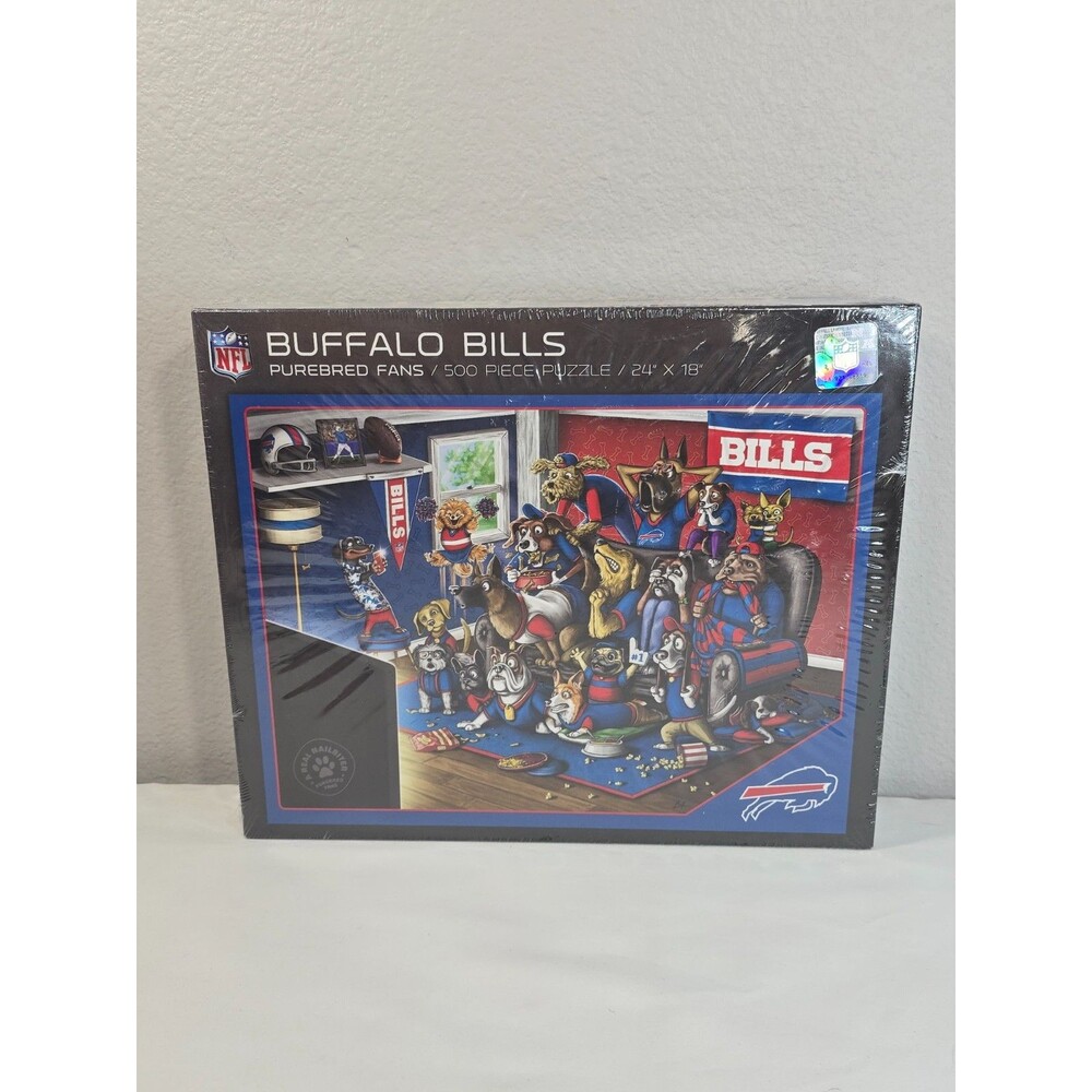 YouTheFan NFL Buffalo Bills NFL Purebred Fans A Real Nailbiter Jigsaw Puzzle NEW